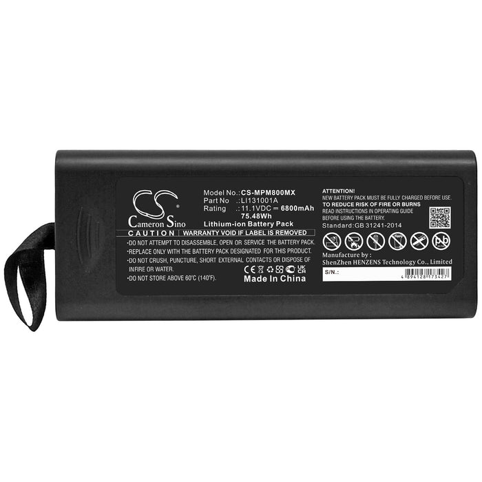 CS-MPM800MX : Battery for Mindray IMEC8, IMEC10, IPM8 and others - Replaces Mindray 115-018014-00, 115-018012-00, Li31001A and others