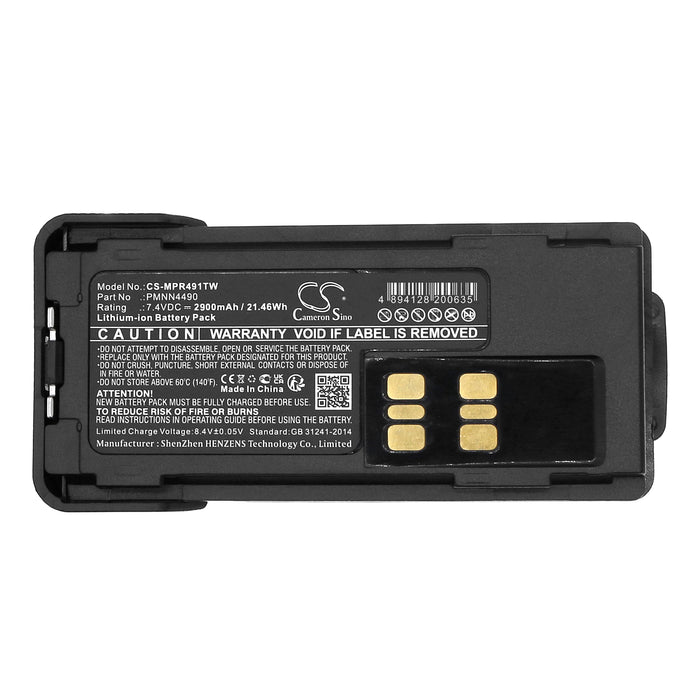 CS-MPR491TW : Battery for Motorola XPR3300, XPR3300e, XPR3550 and others - Replaces Motorola PMNN4490, PMNN4490A, PMNN4490B and others