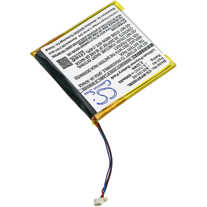 CS-MPSF460SL : Battery for SanDisk Sansa View 8GB, Sansa View 16GB, Sansa View 32GB and others - Replaces SanDisk 805193192