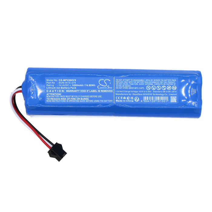 CS-MPV890VX : Battery for Mamibot eXVAC 890, Garlyn SR-800 Max - Replaces Mamibot SUN-INTE-279