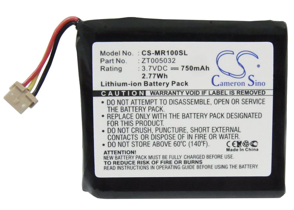 CS-MR100SL : Battery for Olympus mrobe MR-100 - Replaces Olympus ZT005032