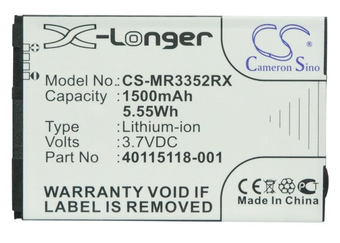 CS-MR3352RX : Battery for Novatel Wireless MiFi 3352, MiFi 4510, MiFi 4510L and others - Replaces Novatel Wireless 40115118.003, 40115118.002, 40115118.001 and others