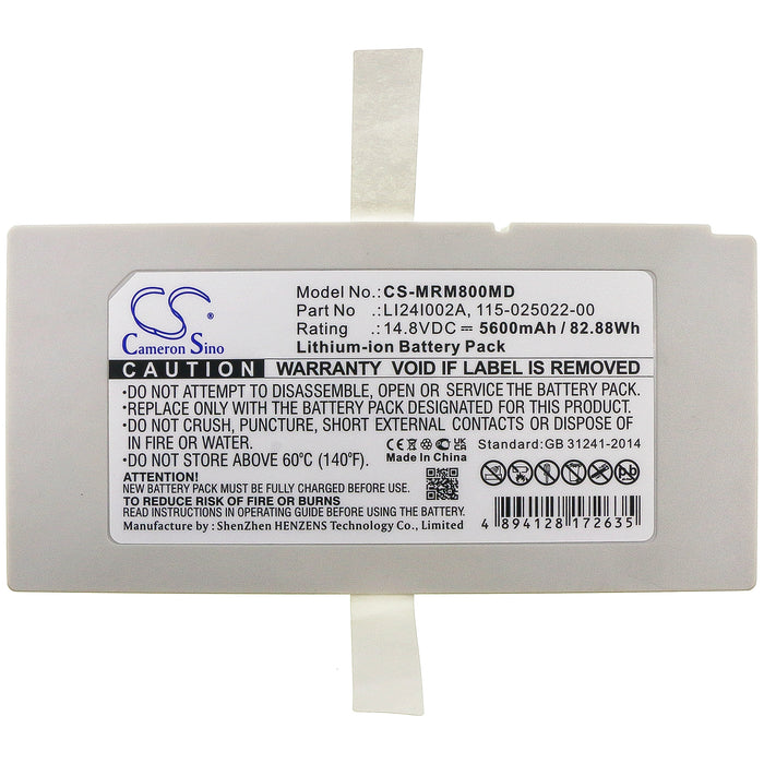 CS-MRM800MD : Battery for Mindray Ultrasound machine M9, M9, M8 and others - Replaces Mindray LI24I002A, 115-025022-00