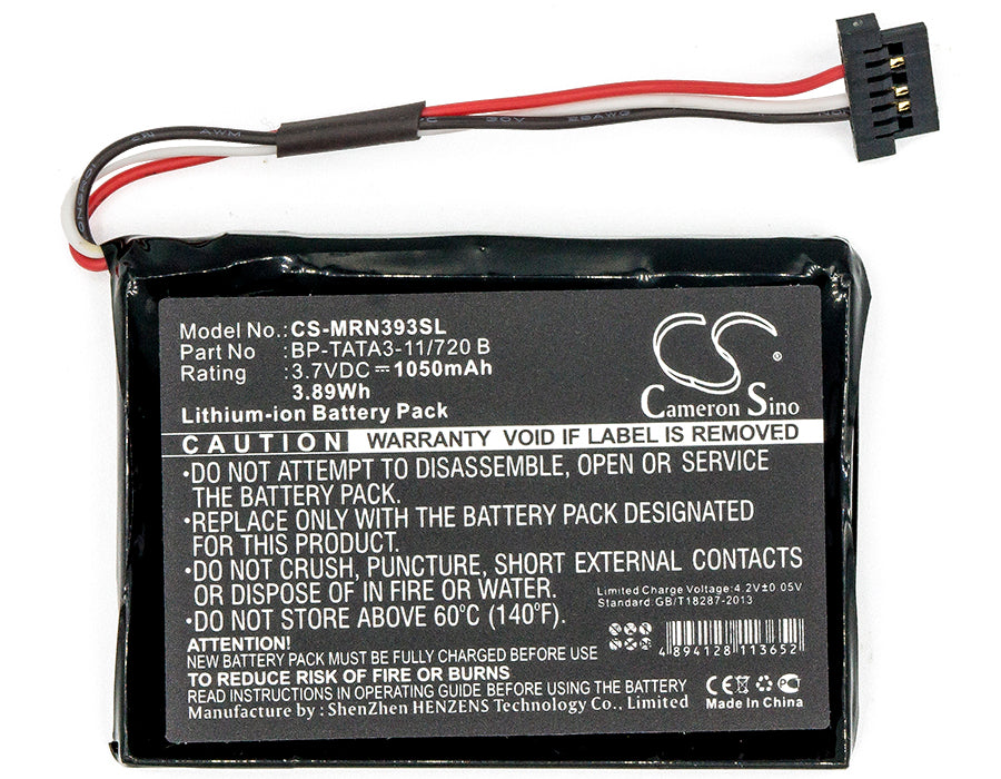 CS-MRN393SL : Battery for Mio Moov M410 - Replaces Magellan BP-TATA3-11/720 B