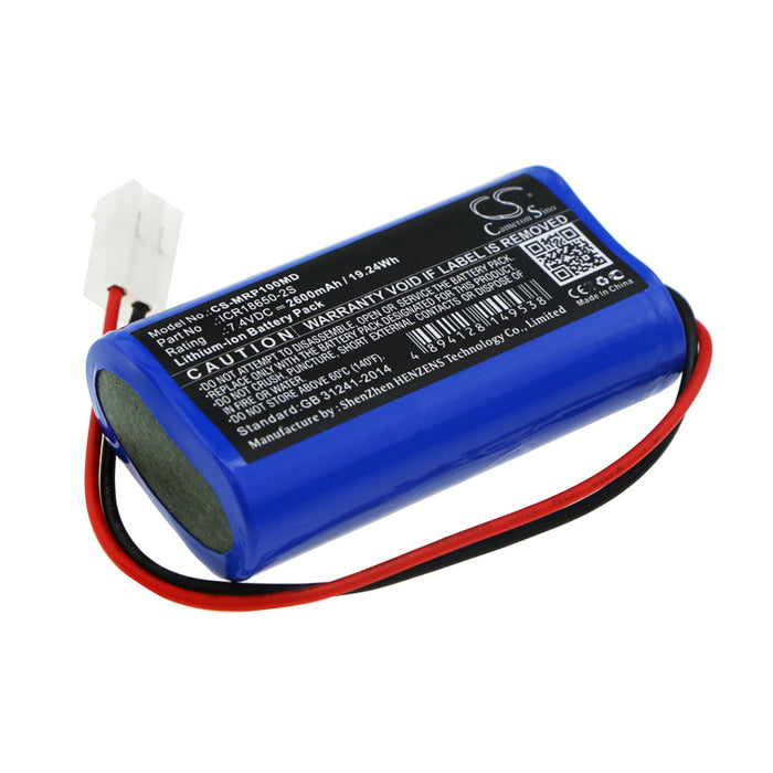 CS-MRP100MD : Battery for Mindray SP1, SP1 Syringe Pump,  SK-801 EX and others - Replaces Mindray ICR18650-2S