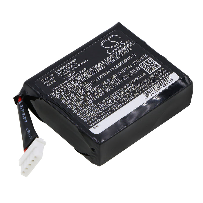 CS-MRS795MD : Battery for Masimo Radical-7 9500 Touchscreen, Radical Pulse Oximeter, Radical-7 Touch Pulsoximeter and others - Replaces Masimo P1247900079, 23794, 25950 and others