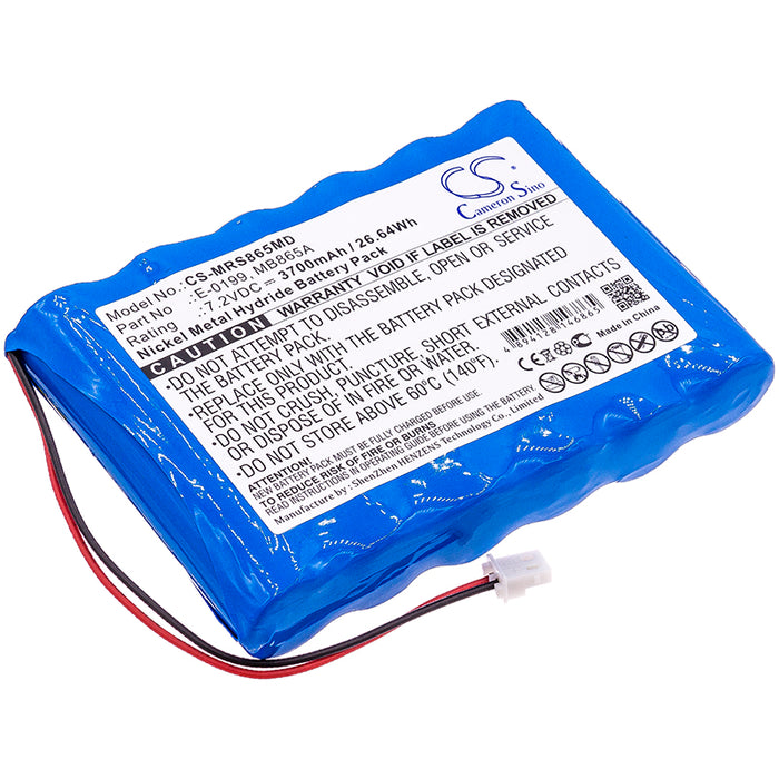 CS-MRS865MD : Battery for MIR Spirolab Spirometer II, Spirolab Spirometer III, Spirolab Spirometer III colour and others - Replaces MIR E-0199, MB865A, MH0057