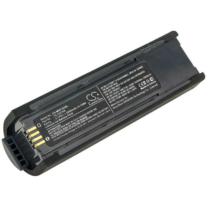 CS-MSF163BL : Battery for Metrologic MS1633 FocusBT - Replaces Metrologic 70-72018, 70-72018B, BJ-MJ02X-2K4KSM and others