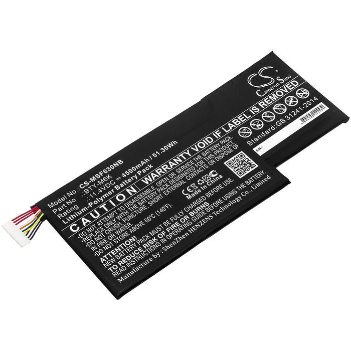 CS-MSF630NB : Battery for MSI GF63 8RC-005CN, GF75 Thin 8RC, GF75 8RC-206RU Thin and others - Replaces MSI BTY-M6K