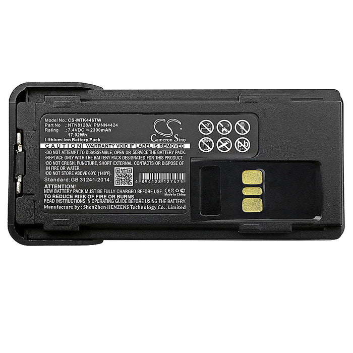 CS-MTK446TW : Battery for Motorola APX-2000, APX-3000, XPR 3300 and others - Replaces Motorola NTN8128A, NNTN8129AR, PMNN4406AR and others