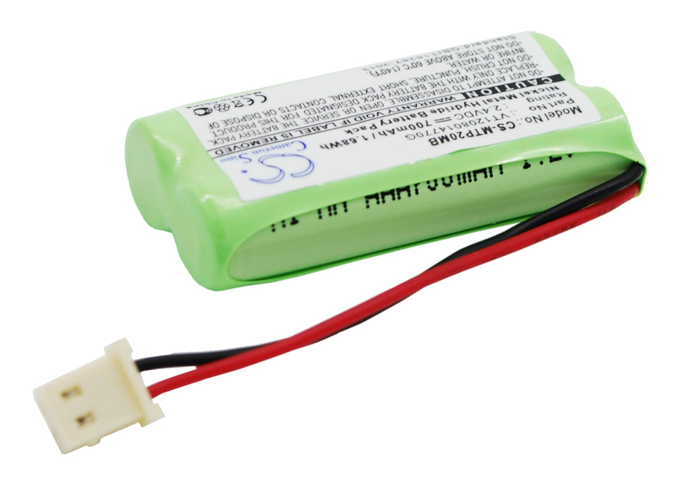 CS-MTP20MB : Battery for Motorola MBP20, MBP161, MBP161TIMER - Replaces Motorola VT1208014770G