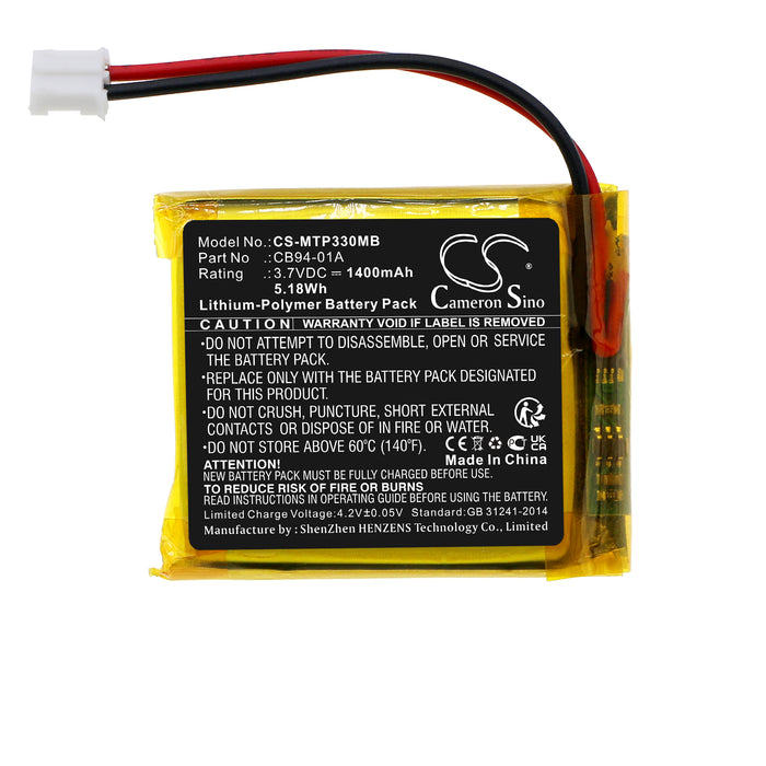 CS-MTP330MB : Battery for Motorola Video Baby Monitor, MBP18, MBP18PU and others - Replaces Motorola CB94-01A