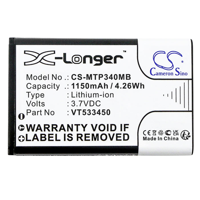 CS-MTP340MB : Battery for Motorola Ease 34, Ease 35, Ease 44 - Replaces Motorola VT533450