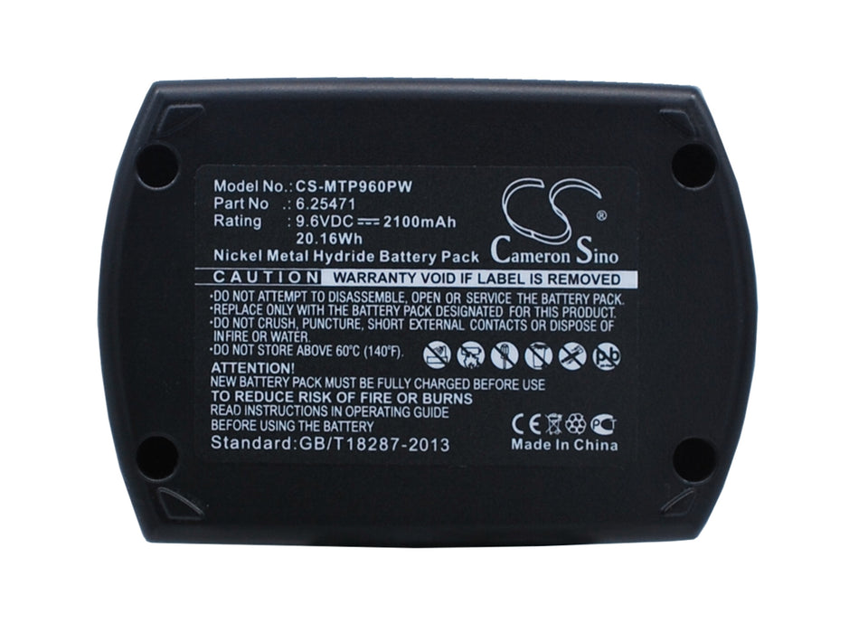 CS-MTP960PW : Battery for Metabo BSZ9.6IM Plus, BSZ9.6, BZ9.6SP and others - Replaces Metabo 6.25471, 6.31746, 6.31728 and others
