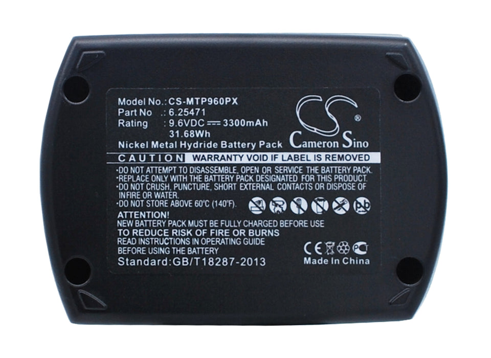CS-MTP960PX : Battery for Metabo BSZ9.6IM Plus, BSZ9.6, BZ9.6SP and others - Replaces Metabo 6.25471, 6.31746, 6.31728 and others