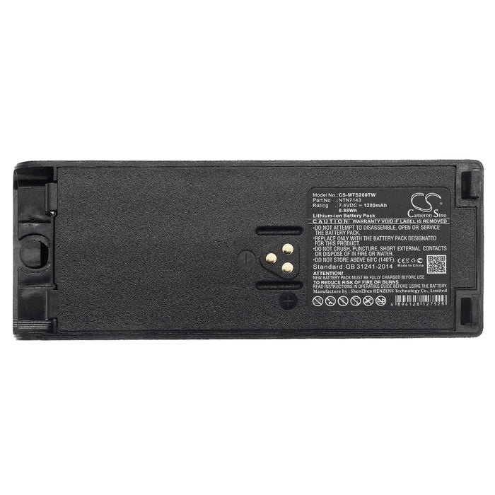 CS-MTS200TW : Battery for Motorola GP900, GP1200, HT1000 and others - Replaces Motorola NTN7143, NTN7143CR, NTN7144 and others