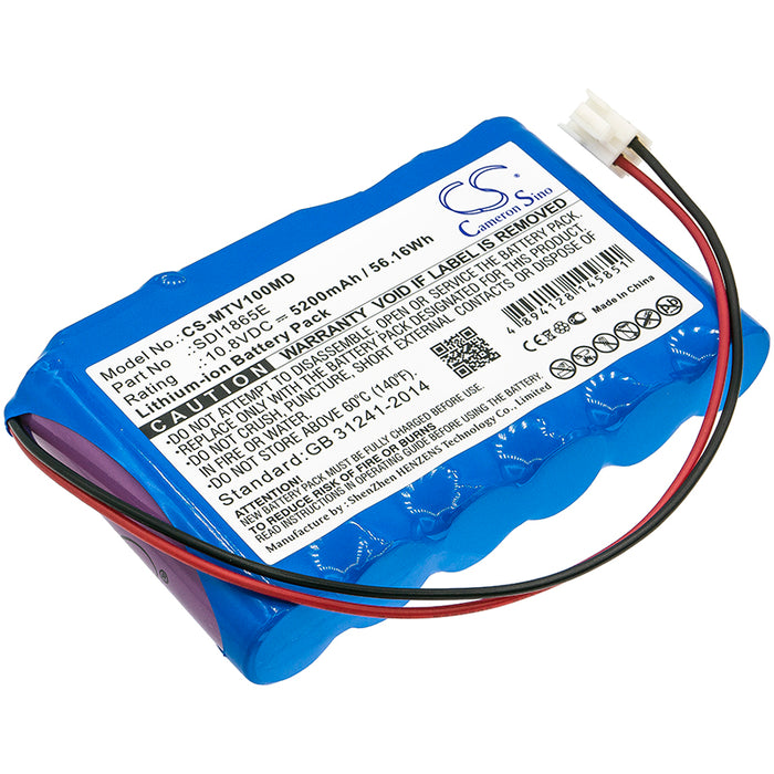 CS-MTV100MD : Battery for Mekics Mtv 1000 - Replaces Mekics SDI1865E