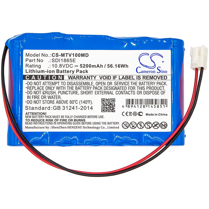 CS-MTV100MD : Battery for Mekics Mtv 1000 - Replaces Mekics SDI1865E