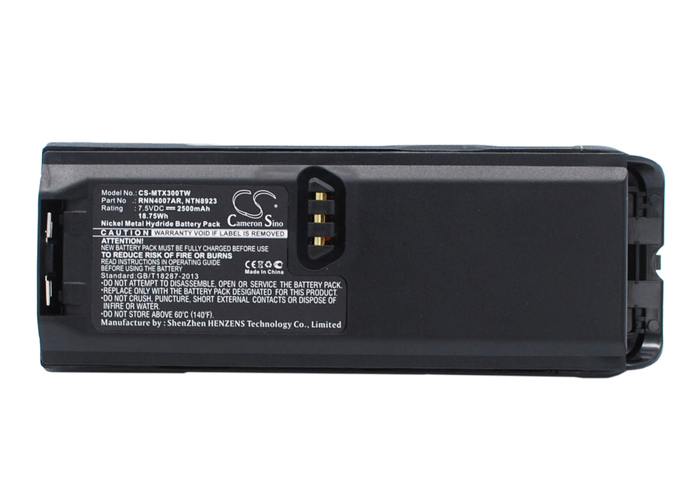 CS-MTX300TW : Battery for Motorola XTS3000, XTS3500, XTS5000 and others - Replaces Motorola RNN4007AR, NTN8923, NTN8923AR and others