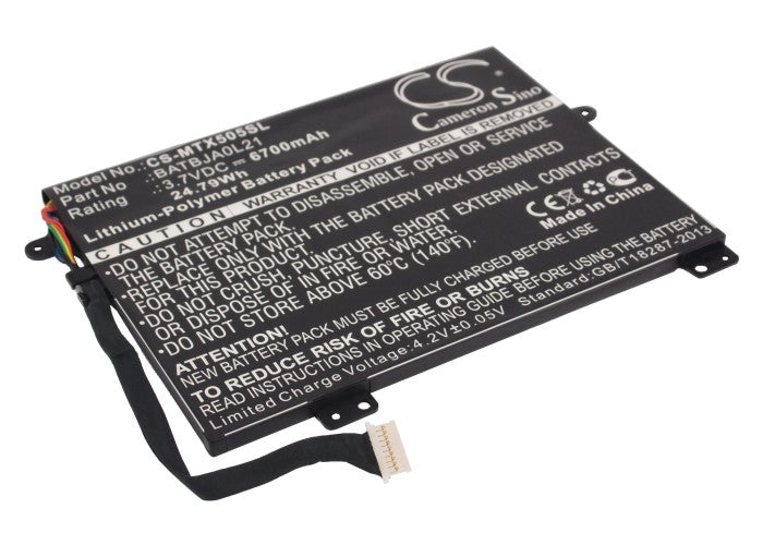 CS-MTX505SL : Battery for Motorola Xoom Family Edition, MZ505, Xoom 10.1 - Replaces Motorola BATBJA0L21