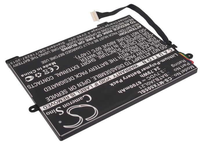 CS-MTX505SL : Battery for Motorola Xoom Family Edition, MZ505, Xoom 10.1 - Replaces Motorola BATBJA0L21