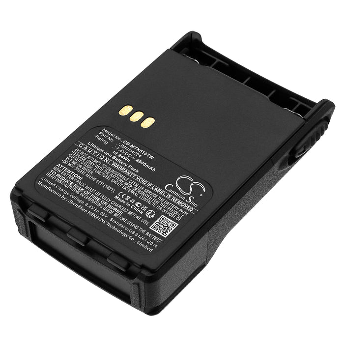 CS-MTX510TW : Battery for Motorola GP328 Plus, GP329 Plus, GP338 Plus and others - Replaces Motorola JMNN4023, JMNN4023BR, JMNN4024 and others