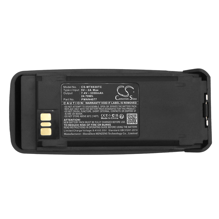 CS-MTX630TC : 7.4v 2600mAh Li-ION Battery, with Type C port, replaces PMNN4065, PMNN4066, PMNN4077 etc.