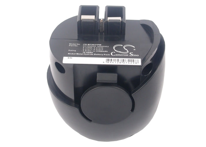 CS-MTX631PW : Battery for Metabo Powermaxx, Powergrip2, Powergrip 2 and others - Replaces Metabo 631858000, 60005952, 6.31858 and others