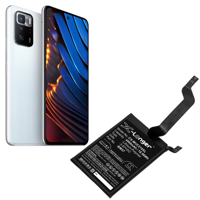 CS-MUC210SL : Battery for Xiaomi Redmi Note 10 Pro - Replaces Xiaomi BM57