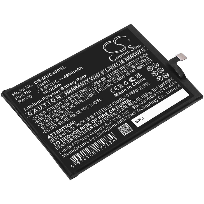 CS-MUC400SL : Battery for Xiaomi Redmi Note 11E, Redmi Note 11E 5G - Replaces Xiaomi BN5H