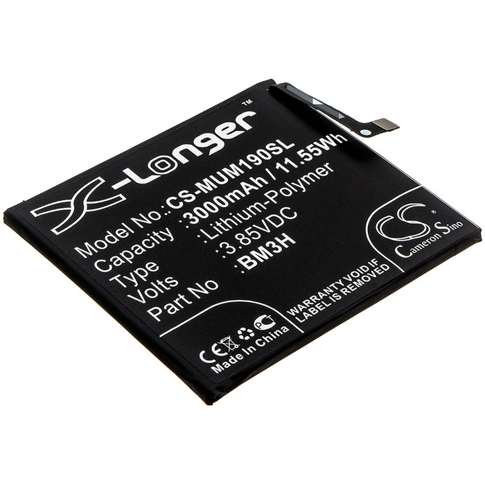 CS-MUM190SL : Battery for Xiaomi Mi Play, M1901F9E, M1901F9T - Replaces Xiaomi BM3H