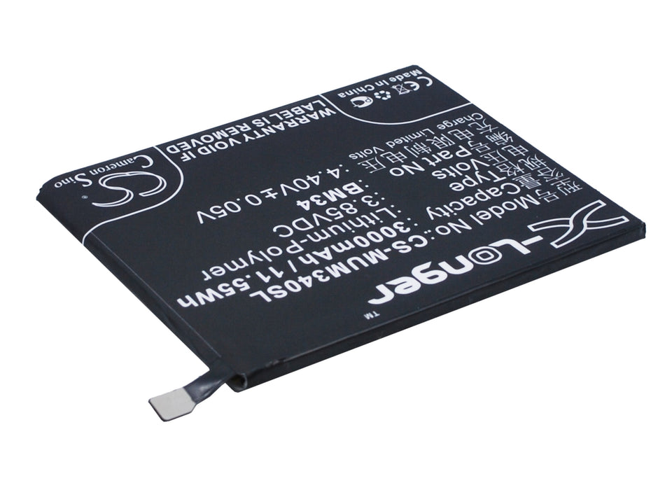 CS-MUM340SL : Battery for Xiaomi Mi Note Pro - Replaces Xiaomi BM34