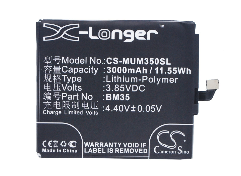 CS-MUM350SL : Battery for Xiaomi Mi 4c, Mi 4c Dual SIM - Replaces Xiaomi BM35