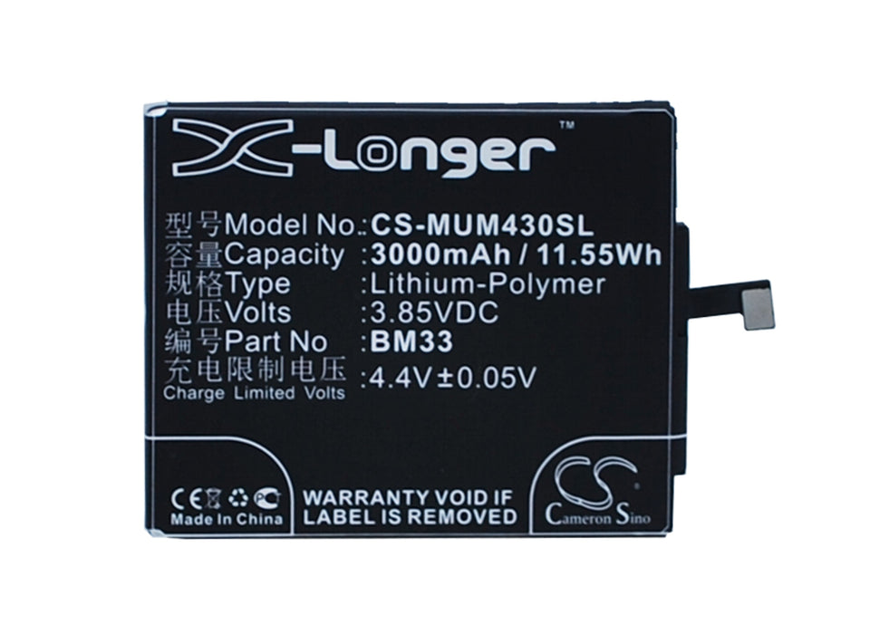 CS-MUM430SL : Battery for Xiaomi M4i, X9 - Replaces Xiaomi BM33