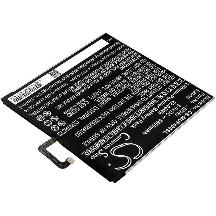 CS-MUP400SL : Battery for Xiaomi Mi Pad 4, Mi Pad 4 WiFi, M1806D9W and others - Replaces Xiaomi BN60