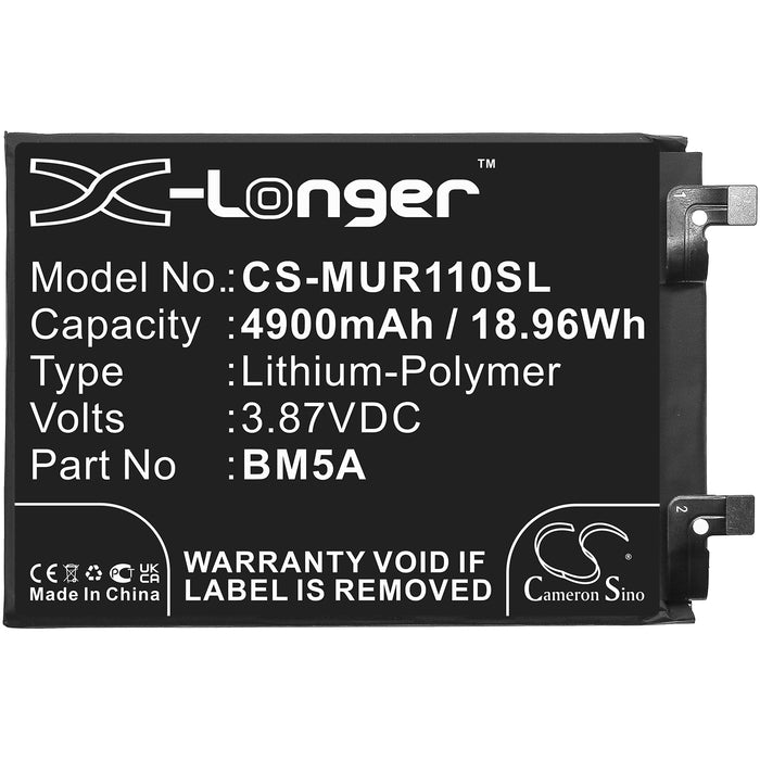 CS-MUR110SL : Battery for Xiaomi Redmi Note 11 Pro, 21091116C, Note 11i 5G and others - Replaces Xiaomi BM5A