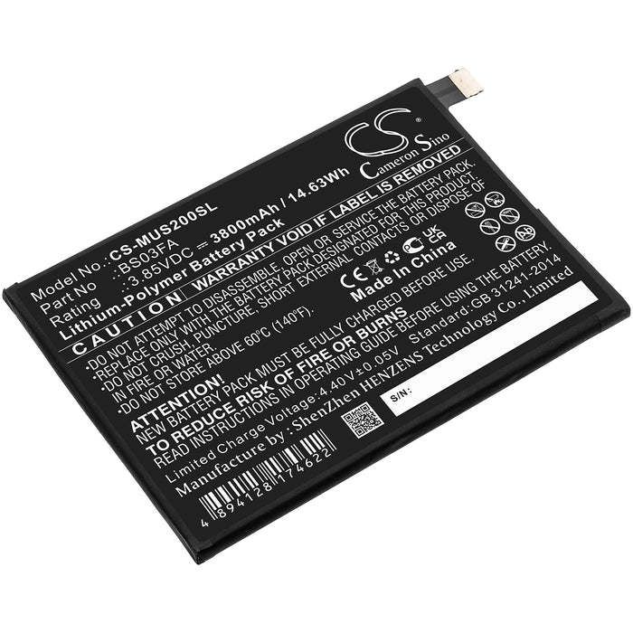 CS-MUS200SL : Battery for Xiaomi Black Shark 2, Black Shark 2 Dual SIM, Black Shark 2 Dual SIM TD-LTE and others - Replaces Xiaomi BS03FA