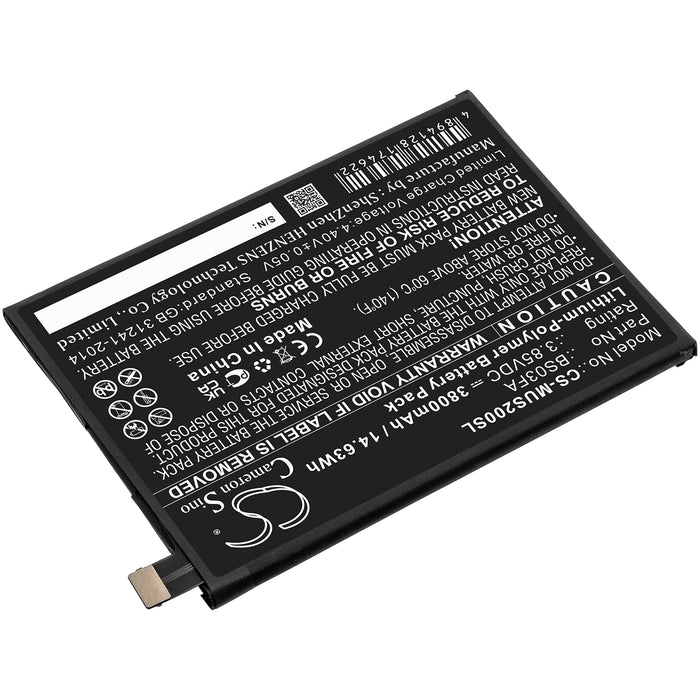 CS-MUS200SL : Battery for Xiaomi Black Shark 2, Black Shark 2 Dual SIM, Black Shark 2 Dual SIM TD-LTE and others - Replaces Xiaomi BS03FA