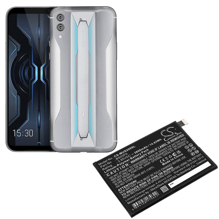 CS-MUS200SL : Battery for Xiaomi Black Shark 2, Black Shark 2 Dual SIM, Black Shark 2 Dual SIM TD-LTE and others - Replaces Xiaomi BS03FA
