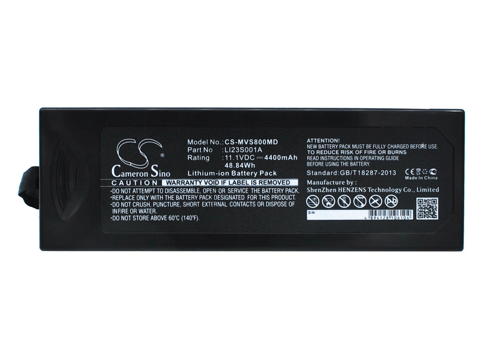 CS-MVS800MD : Battery for Mindray VS800, VS-800, WATO EX-20 and others - Replaces Mindray LI23S001A