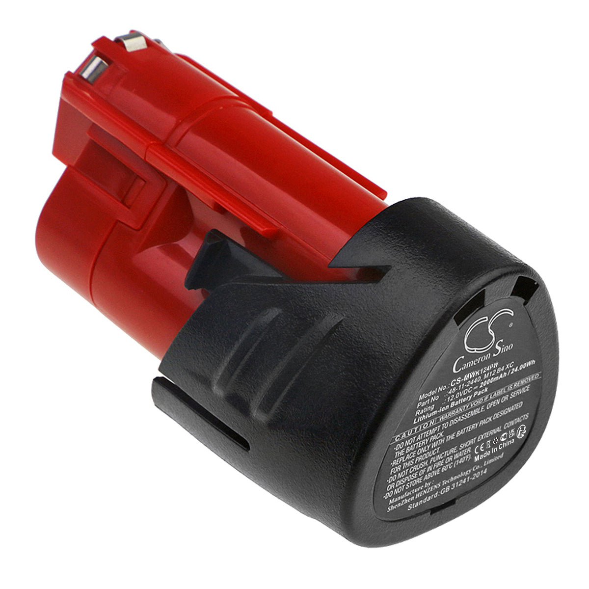 CS-MWK124PW : Battery for Milwaukee M12, M12 REDLITHIUM XC 4.0, C12 FM — Batteries America CS-MWK124PW : Battery for Milwaukee M12, M12 REDLITHIUM XC 4.0, C12 FM — Batteries America