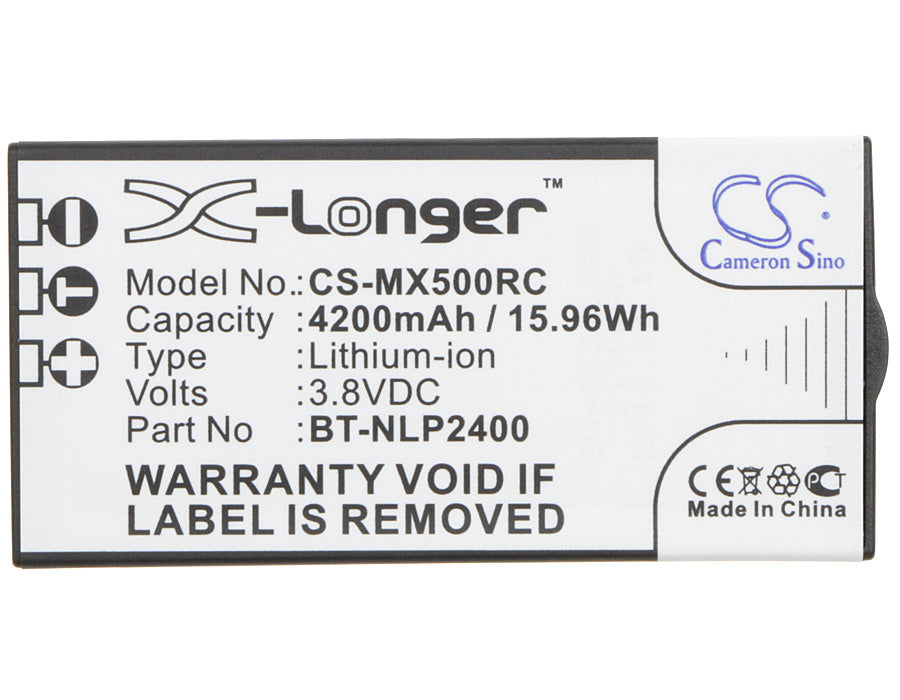 CS-MX500RC : Battery for URC MX-5000, TRC-1280 - Replaces URC BT-NLP2400, NC1110