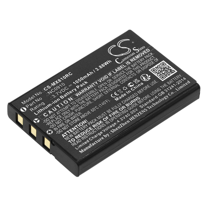 CS-MX810RC : Battery for URC MX-810, MX-880, MX-950 and others - Replaces URC NC0910, UT-BATTMX880, BATTMX880