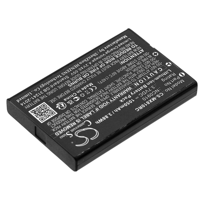 CS-MX810RC : Battery for URC MX-810, MX-880, MX-950 and others - Replaces URC NC0910, UT-BATTMX880, BATTMX880