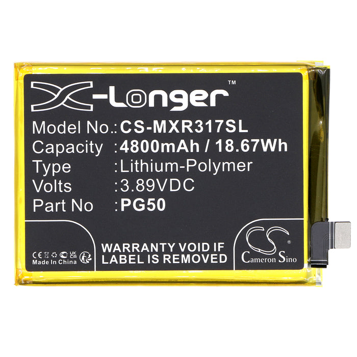 CS-MXR317SL : Battery for Motorola Moto G Stylus 2023, Moto G Stylus 5G, Moto G Stylus 5G 2023 4th and others - Replaces Motorola PG50, SB18D67654