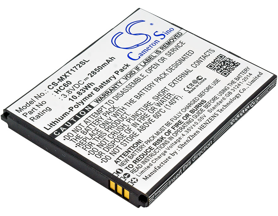 Batterie 3250mAh Compatible Motorola Moto C Plus (XT1723, XT1724, XT1725) - Remplace HC60 - Li-Polymer 3.8V