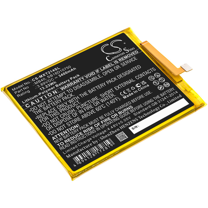 CS-MXT214SL : Battery for Motorola Moto Edge 20 5G, Edge 20 5G 2021, XT2143 and others - Replaces Motorola MB40, SB18D10750