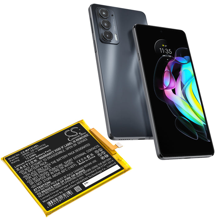 CS-MXT214SL : Battery for Motorola Moto Edge 20 5G, Edge 20 5G 2021, XT2143 and others - Replaces Motorola MB40, SB18D10750