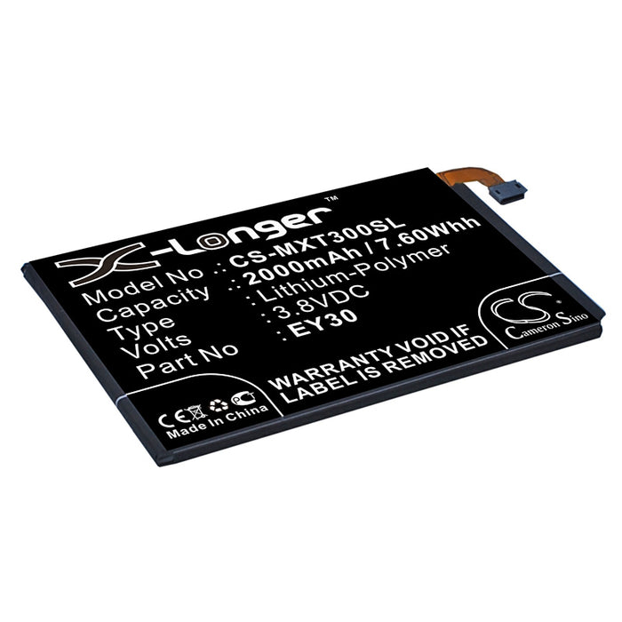 CS-MXT300SL : Battery for Motorola XT1092, Moto X 3605, XT1096 and others - Replaces Motorola EY30, SNN5945A