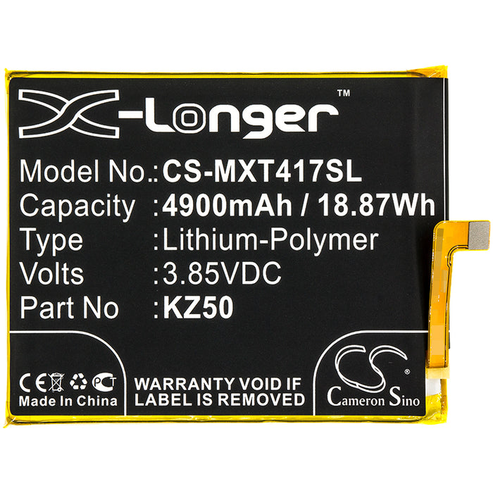 CS-MXT417SL : Battery for Motorola Moto G Power, PAH30004, PAH30004US and others - Replaces Motorola KZ50